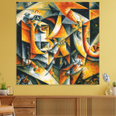 Toile paysage cubique 2 (Insitu(Salon))