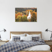 Toile Paysage d'automne avec église, Vermont, USA (Insitu(Chambre))