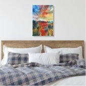 Toile Paysage d'automne unique aquarelle Art (Insitu(Chambre))