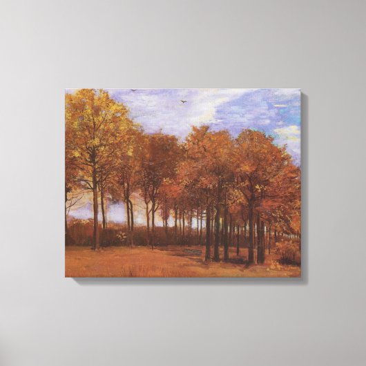Toile Paysage d'automne - Vincent Van Gogh (Recto)
