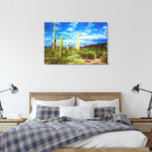 Toile Paysage de cactus du désert, Arizona (Insitu(Chambre))