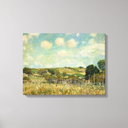 Toile Paysage de campagne (par Alfred Sisley) (Recto)