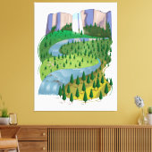 Toile Paysage de cascade (Insitu(Salon))
