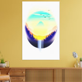 Toile Paysage de cascade (Insitu(Salon))