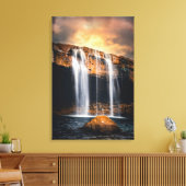 Toile Paysage de cascade magnifique (Insitu(Salon))