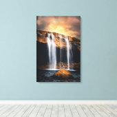 Toile Paysage de cascade magnifique (Insitu (Plancher de Bois))