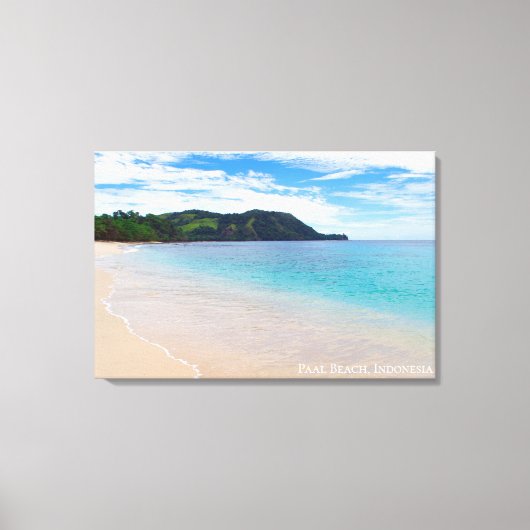 Toile Paysage de colline de sable blanc de plage de mer  (Recto)