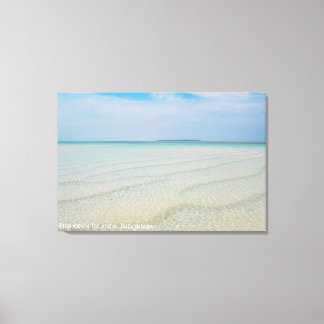 Toile Paysage de côte de plage sablonneuse texturée Phot