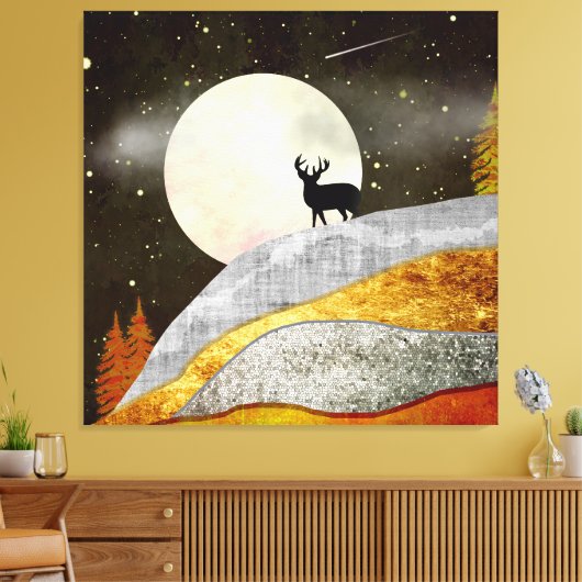 Toile Paysage de Deer Moon (Insitu(Salon))