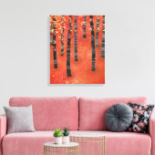 Toile Paysage de forêt de bouleaux (Insitu(Salon))