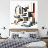 Toile Paysage de formes architecturales (Insitu(Chambre))