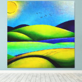 Toile Paysage de Green Hills (Insitu (Plancher de Bois))