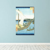 Toile Paysage de Kuwana, de '53 Vues célèbres' (Insitu (Plancher de Bois))