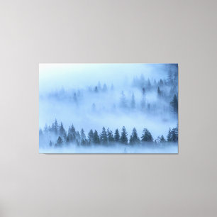 Toile Paysage de la forêt de Misty Vallée de Yosemite