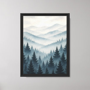 Toile Paysage de la montagne de la Forêt Bleue