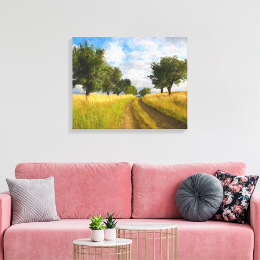 Toile Paysage de la route de campagne (Insitu(Salon))