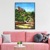 TOILE PAYSAGE DE LA TOSCANE (Insitu(Salon))
