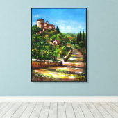 TOILE PAYSAGE DE LA TOSCANE (Insitu (Plancher de Bois))