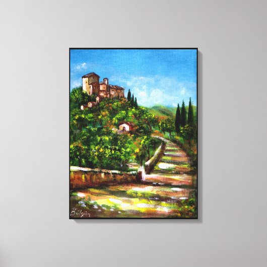 TOILE PAYSAGE DE LA TOSCANE (Recto)