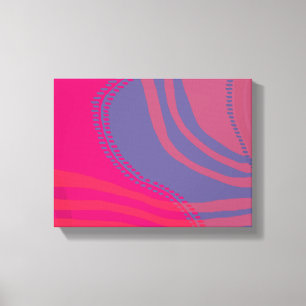 Toile Paysage de lignes et de courbes abstraites