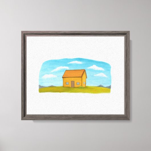 Toile Paysage de Maison Chaleureuse (Recto)