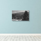 Toile Paysage de Milou en noir et blanc (Insitu (Plancher de Bois))