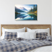 Toile Paysage de montagne paisible (Insitu(Chambre))