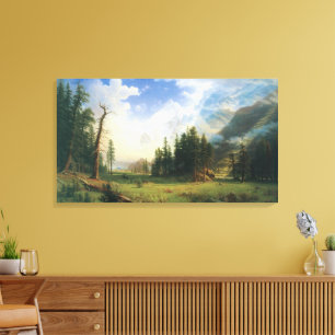 Toile Paysage de montagne par Albert Bierstadt