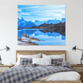 Toile Paysage de montagne serein avec rivière (Insitu(Chambre))