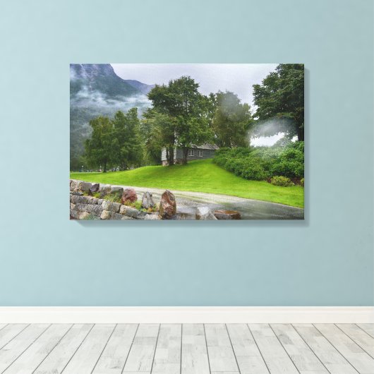 Toile Paysage de Norvège (Insitu (Plancher de Bois))