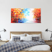 Toile Paysage de peinture à éclaboussures colorées (Insitu(Chambre))