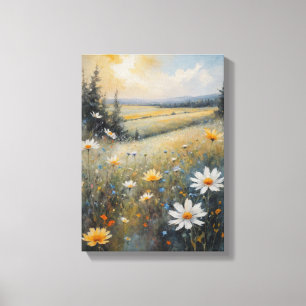 Toile Paysage de peinture couleur de l'eau vintage