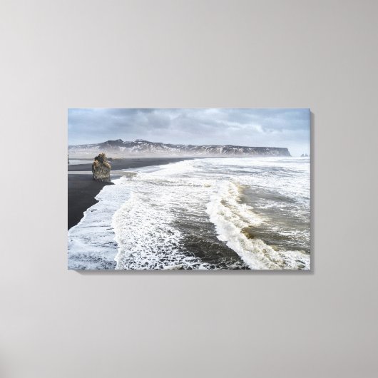 Toile Paysage de plage en hiver (Recto)