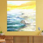 Toile Paysage de plage impressionniste (Insitu(Salon))