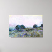 Toile Paysage de prairie violette bleue (Recto)