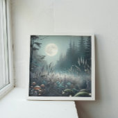 Toile "Paysage de rêve – Prairie enchantée au crépuscule
