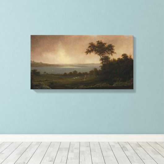 Toile Paysage de Rhode Island par Martin Johnson Heade (Insitu (Plancher de Bois))