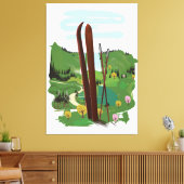 Toile Paysage de ski (Insitu(Salon))