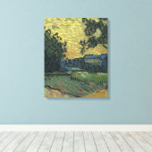Toile Paysage de Van Gogh au crépuscule (Insitu (Plancher de Bois))