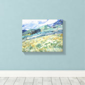Toile Paysage de Van Gogh de Saint-Rémy (Insitu (Plancher de Bois))
