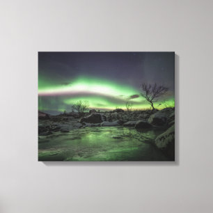 Toile Paysage des aurores boréales