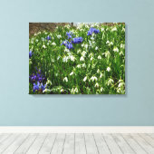 Toile Paysage des fleurs du début du printemps (Insitu (Plancher de Bois))
