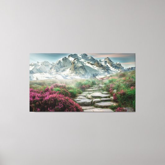 Toile Paysage des montagnes (Recto)