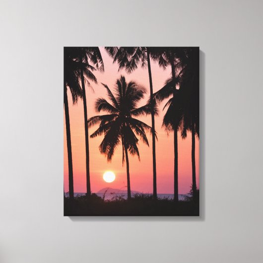 Toile Paysage des palmiers à coco (Recto)