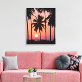 Toile Paysage des palmiers à coco (Insitu(Salon))