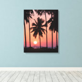 Toile Paysage des palmiers à coco (Insitu (Plancher de Bois))