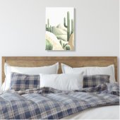 Toile Paysage Désertique Moderne Bohème Vert Sauge Cactu (Insitu(Chambre))