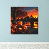 Toile Paysage d'Halloween (Insitu (Plancher de Bois))