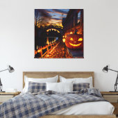 Toile Paysage d'Halloween quatre (Insitu(Chambre))