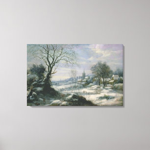 Toile Paysage d'hiver